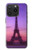 S3447 エッフェルパリの夕日 Eiffel Paris Sunset iPhone 15 Pro バックケース、フリップケース・カバー