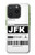 S3664 航空会社の旅行手荷物ラベル Airline Travel Luggage Label iPhone 15 Pro バックケース、フリップケース・カバー