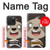 S3855 ナマケモノの顔の漫画 Sloth Face Cartoon iPhone 15 Pro バックケース、フリップケース・カバー