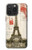 S2108 エッフェル塔パリポストカード Eiffel Tower Paris Postcard iPhone 15 Pro Max バックケース、フリップケース・カバー