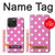 S2358 ピンクの水玉 Pink Polka Dots iPhone 15 Pro Max バックケース、フリップケース・カバー