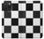 S2492 黒と白のチェッカーボード Black and White Check iPhone 15 Pro Max バックケース、フリップケース・カバー