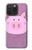 S3269 豚の漫画 Pig Cartoon iPhone 15 Pro Max バックケース、フリップケース・カバー