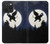 S3323 飛び象満月の夜 Flying Elephant Full Moon Night iPhone 15 Pro Max バックケース、フリップケース・カバー
