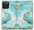 S3399 緑の大理石のグラフィックプリント Green Marble Graphic Print iPhone 15 Pro Max バックケース、フリップケース・カバー