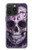 S3582 紫の頭蓋骨 Purple Sugar Skull iPhone 15 Pro Max バックケース、フリップケース・カバー