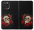 S3753 ダークゴシックゴススカルローズ Dark Gothic Goth Skull Roses iPhone 15 Pro Max バックケース、フリップケース・カバー