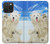 S3794 北極シロクマはシールに恋するペイント Arctic Polar Bear and Seal Paint iPhone 15 Pro Max バックケース、フリップケース・カバー