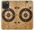 S3894 ペーパーガン射撃標的 Paper Gun Shooting Target iPhone 15 Pro Max バックケース、フリップケース・カバー