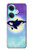 S3807 キラーホエールオルカ月パステルファンタジー Killer Whale Orca Moon Pastel Fantasy OnePlus Nord CE3 バックケース、フリップケース・カバー