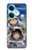 S3915 アライグマの女子 赤ちゃんナマケモノ宇宙飛行士スーツ Raccoon Girl Baby Sloth Astronaut Suit OnePlus Nord CE3 バックケース、フリップケース・カバー