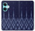 S3950 テキスタイル タイ ブルー パターン Textile Thai Blue Pattern OnePlus Nord CE3 バックケース、フリップケース・カバー