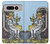 S3067 タロットカード カップの女王 Tarot Card Queen of Cups Google Pixel Fold バックケース、フリップケース・カバー