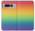 S3698 LGBTグラデーションプライドフラグ LGBT Gradient Pride Flag Google Pixel Fold バックケース、フリップケース・カバー