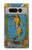 S3746 タロットカード世界 Tarot Card The World Google Pixel Fold バックケース、フリップケース・カバー