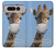 S3806 面白いキリン Funny Giraffe Google Pixel Fold バックケース、フリップケース・カバー