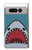 S3825 漫画のサメの海のダイビング Cartoon Shark Sea Diving Google Pixel Fold バックケース、フリップケース・カバー