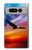 S3841 白頭ワシ カラフルな空 Bald Eagle Flying Colorful Sky Google Pixel Fold バックケース、フリップケース・カバー