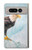 S3843 白頭ワシと氷 Bald Eagle On Ice Google Pixel Fold バックケース、フリップケース・カバー