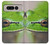 S3845 緑のカエル Green frog Google Pixel Fold バックケース、フリップケース・カバー