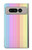 S3849 カラフルな縦の色 Colorful Vertical Colors Google Pixel Fold バックケース、フリップケース・カバー