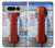S3925 コラージュヴィンテージ公衆電話 Collage Vintage Pay Phone Google Pixel Fold バックケース、フリップケース・カバー