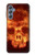 S3881 ファイアスカル Fire Skull Samsung Galaxy M34 5G バックケース、フリップケース・カバー
