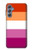 S3887 レズビアンプライドフラッグ Lesbian Pride Flag Samsung Galaxy M34 5G バックケース、フリップケース・カバー