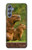 S3917 カピバラの家族 巨大モルモット Capybara Family Giant Guinea Pig Samsung Galaxy M34 5G バックケース、フリップケース・カバー
