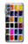 S3956 水彩パレットボックスグラフィック Watercolor Palette Box Graphic Samsung Galaxy M34 5G バックケース、フリップケース・カバー