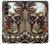 S0753 スカル 翼 バラ パンク Skull Wing Rose Punk Samsung Galaxy S23 FE バックケース、フリップケース・カバー