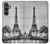 S2350 古いパリエッフェル塔 Old Paris Eiffel Tower Samsung Galaxy S23 FE バックケース、フリップケース・カバー