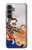 S2496 日本美術歌 歌川国芳 玉取り Japan Art Utagawa Kuniyoshi Tamatori Samsung Galaxy S23 FE バックケース、フリップケース・カバー