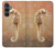 S2674 タツノオトシゴスケルトン化石 Seahorse Skeleton Fossil Samsung Galaxy S23 FE バックケース、フリップケース・カバー