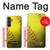 S3031 黄色のソフトボール Yellow Softball Ball Samsung Galaxy S23 FE バックケース、フリップケース・カバー