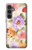 S3035 花 Sweet Flower Painting Samsung Galaxy S23 FE バックケース、フリップケース・カバー