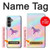 S3203 レインボーユニコーン Rainbow Unicorn Samsung Galaxy S23 FE バックケース、フリップケース・カバー