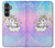 S3256 かわいいユニコーンの漫画 Cute Unicorn Cartoon Samsung Galaxy S23 FE バックケース、フリップケース・カバー