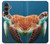 S3497 ウミガメ Green Sea Turtle Samsung Galaxy S23 FE バックケース、フリップケース・カバー