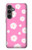 S3500 ピンクの花柄 Pink Floral Pattern Samsung Galaxy S23 FE バックケース、フリップケース・カバー