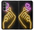 S3512 かわいいミニハート Cute Mini Heart Neon Graphic Samsung Galaxy S23 FE バックケース、フリップケース・カバー