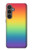 S3698 LGBTグラデーションプライドフラグ LGBT Gradient Pride Flag Samsung Galaxy S23 FE バックケース、フリップケース・カバー