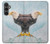 S3843 白頭ワシと氷 Bald Eagle On Ice Samsung Galaxy S23 FE バックケース、フリップケース・カバー