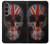 S3848 イギリスの旗の頭蓋骨 United Kingdom Flag Skull Samsung Galaxy S23 FE バックケース、フリップケース・カバー