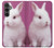 S3870 かわいい赤ちゃんバニー Cute Baby Bunny Samsung Galaxy S23 FE バックケース、フリップケース・カバー