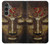 S3874 ブッダフェイスオームシンボル Buddha Face Ohm Symbol Samsung Galaxy S23 FE バックケース、フリップケース・カバー