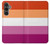 S3887 レズビアンプライドフラッグ Lesbian Pride Flag Samsung Galaxy S23 FE バックケース、フリップケース・カバー