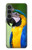 S3888 コンゴウインコの顔の鳥 Macaw Face Bird Samsung Galaxy S23 FE バックケース、フリップケース・カバー