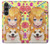 S3918 赤ちゃんコーギー犬コーギー女の子キャンディー Baby Corgi Dog Corgi Girl Candy Samsung Galaxy S23 FE バックケース、フリップケース・カバー