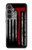 S3958 消防士の斧の旗 Firefighter Axe Flag Samsung Galaxy S23 FE バックケース、フリップケース・カバー